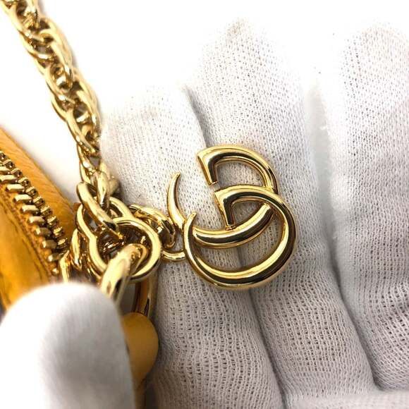 GUCCI Yellow Canvas Shoulder Bag - Picture 6 of 15